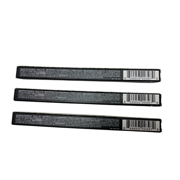 BH Cosmetics Liquid Eye Liner, 0.4 Ounce Black/Noir New in Box Set of 3 - Picture 3 of 4